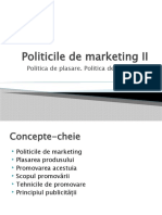 Politicile de Marketing II