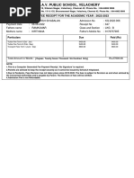 School Fee Receipt Sample | PDF