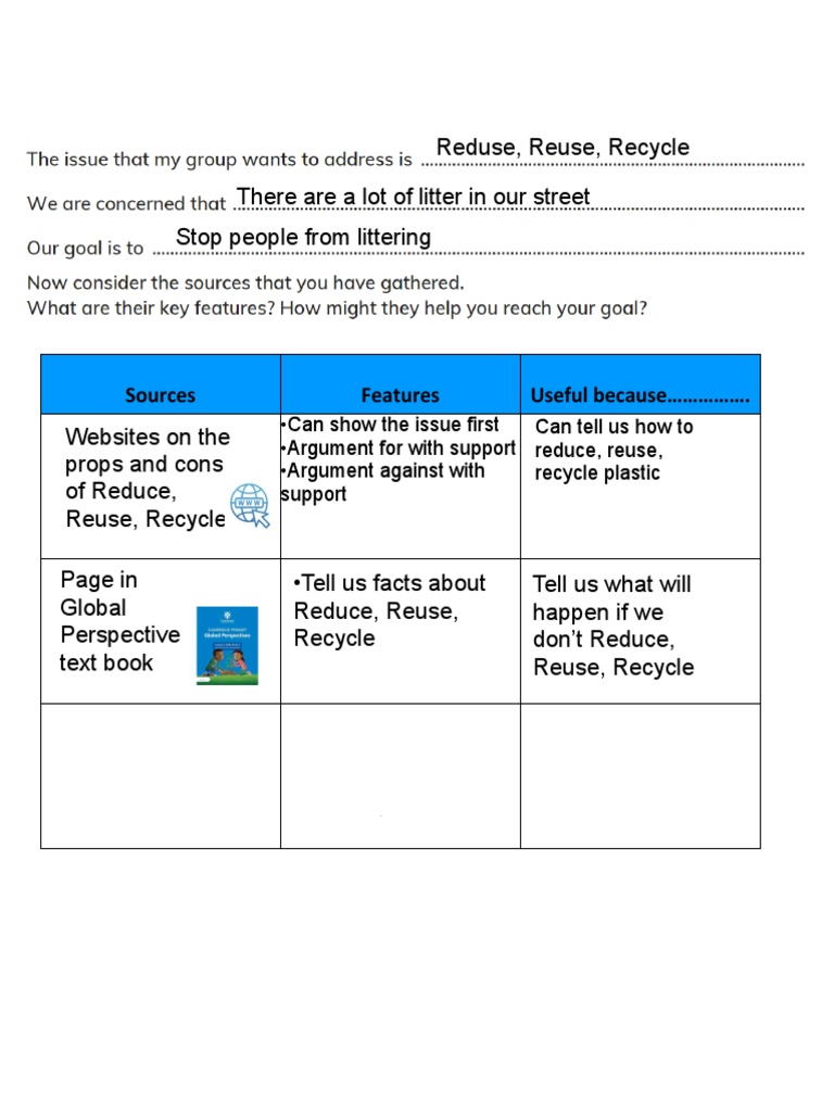 Reduce Reuse Recycle: Tips for a Cleaner Future | PDF