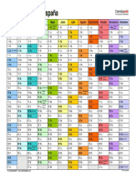 Calendario 2022 Horizontal en Color