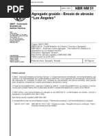 NBR 51 - Agregado Graudo - Ensaio de Abrasao Los Angeles