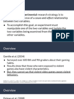 (Week 2) Experimental Research Strategy