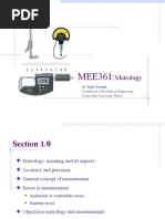 MEE 361 - Metrology