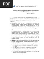 Modified Block Format Letter | PDF