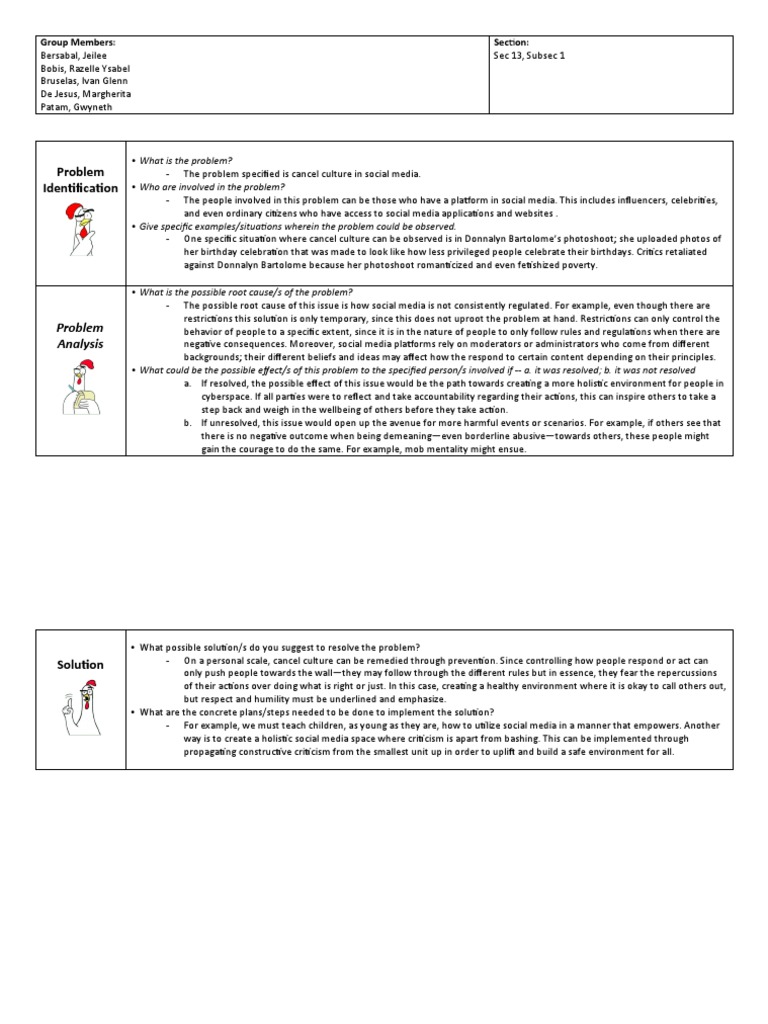 3-Step Problem Solving Template | PDF | Social Media | Popular Culture