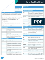 Formulas Cheat Sheet