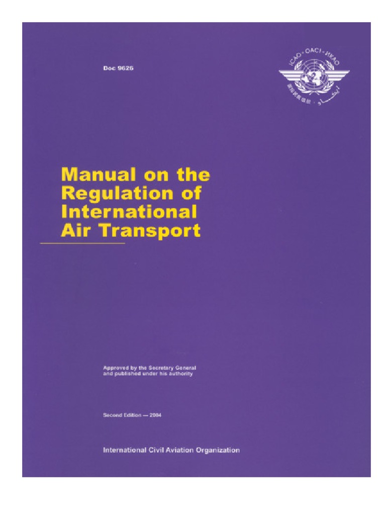 ICAO Manual on Air Transport Regulation | PDF | Airlines | Multilateralism