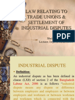 Chapter - 4 - Law Relating To Trade Unions - Settlement of Industrial Disputes