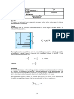 Hydrostatics Lab Sheet