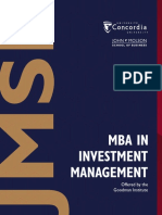MBA CFA Brochure