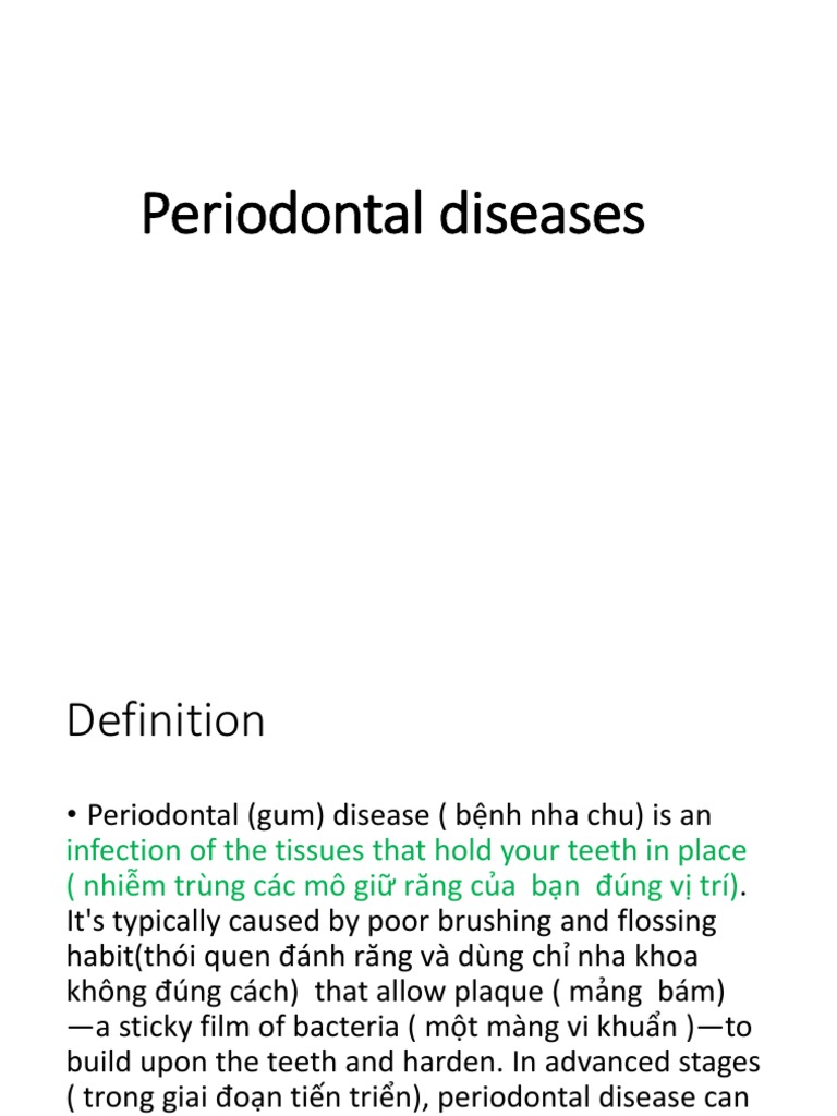 Periodontal Diseases | PDF | Periodontology | Dentist
