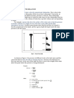 Pressure VS Depth Relation