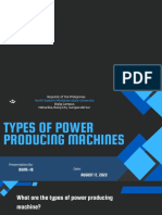 Group 1 Power Producing Machines