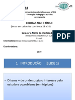 Dicas de Elaboração Slides