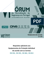 Requisitos Aplic Veis Aos EPI de Acordo Com As EN354 EN355 EN362 e EN813