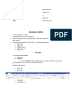 MS Word Features