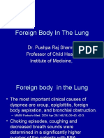 Foreign Body in The Lung