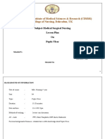 CIMSR Nursing College Lesson Plan on Peptic Ulcer Disease