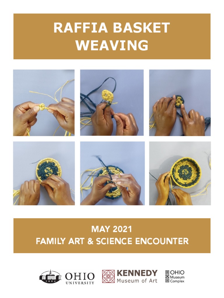 Raffia Basket Weaving Tutorial | PDF | Yarn | Knot