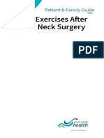 Exercises After Neck Surgery: Patient & Family Guide