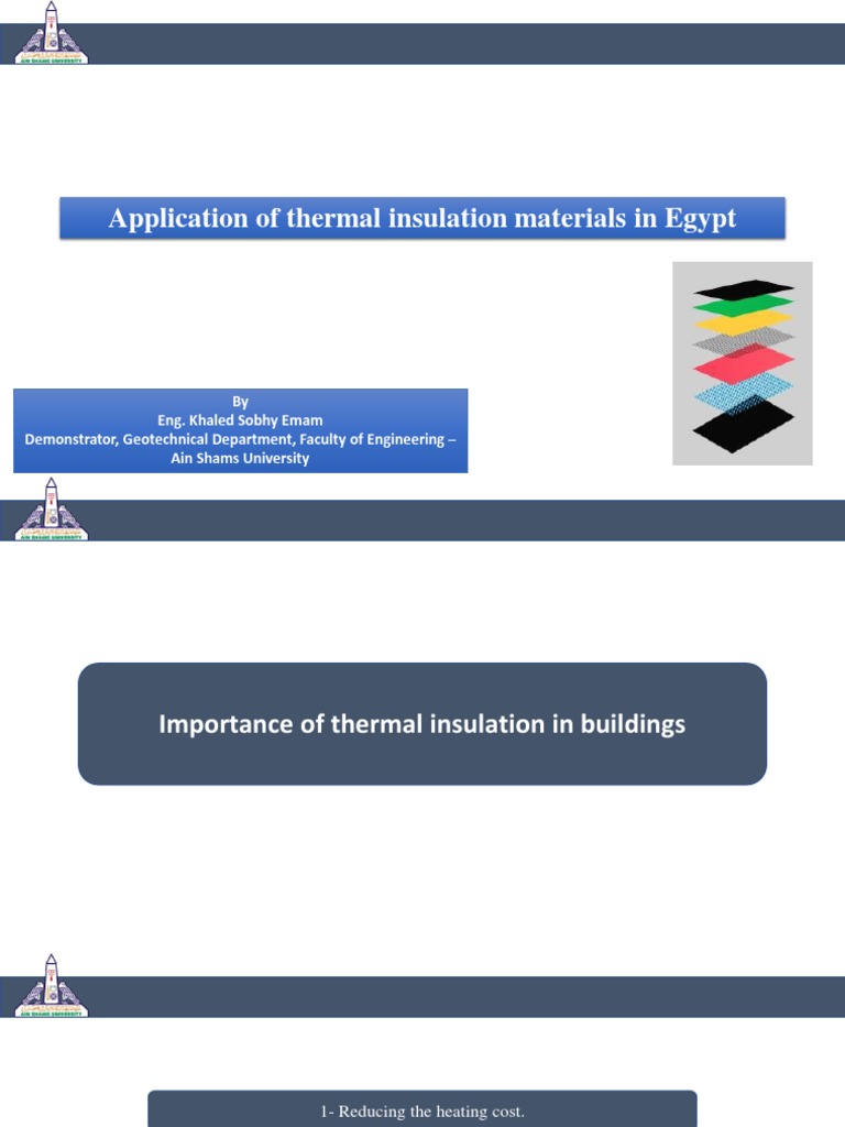 Thermal Insulation in Egyptian Buildings | PDF | Building Insulation ...