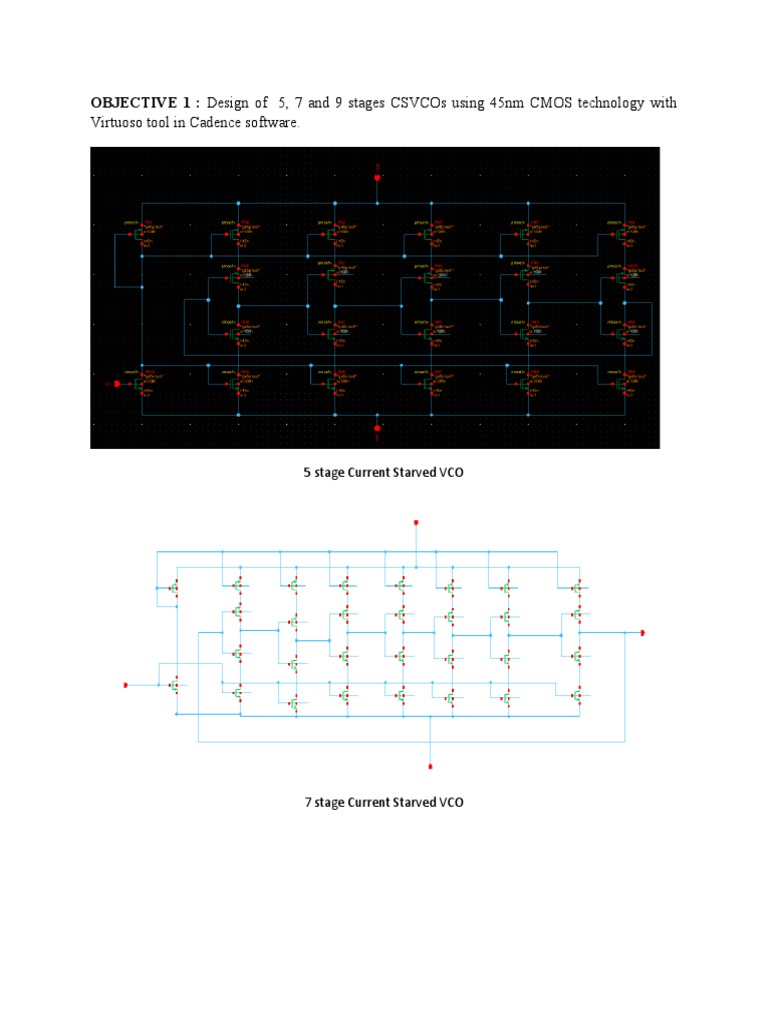 Current Starved VCO Design Analysis | PDF