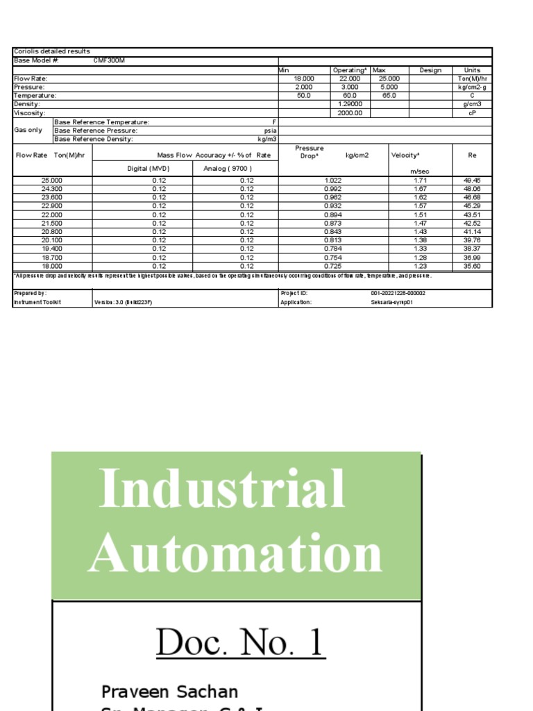 Syrup PDF Flow Measurement Density