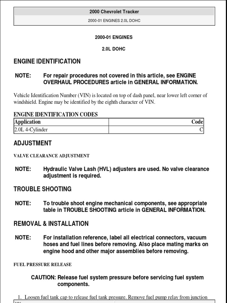 2001 CHEVY TRACKER REPAIR MANUAL FREE DOWNLOAD intelligence overview