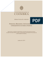 Personal Branding. Antecedentes e Conseguentes Da Marca Pessoal Autor Juliana Farias de Andrade