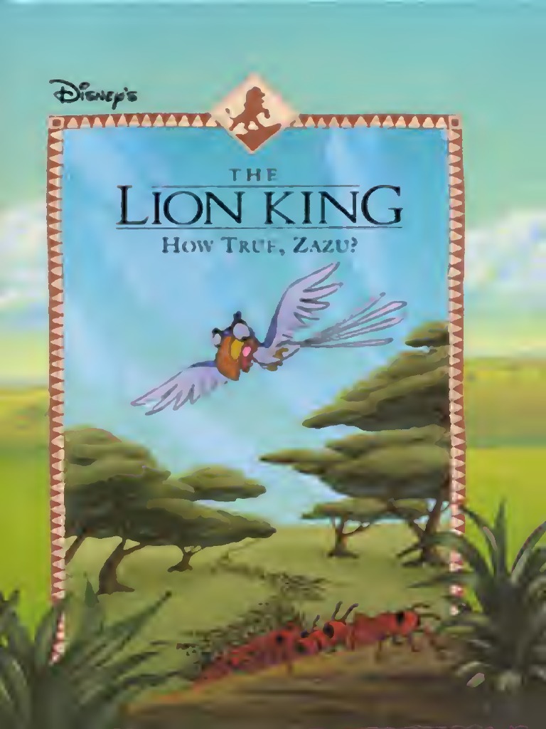 (Disney's The Lion King - Six New Adventures - 6) - How True, Zazu (1994, Scholastic Inc ...