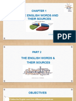 Chapter 1 - Part 2 - English Words & Their Sources