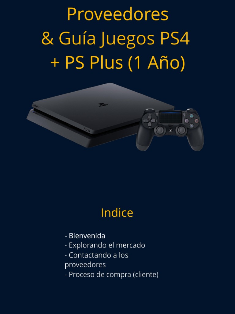 Guía de Proveedores de Juegos PS4 | PDF