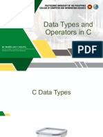 Lesson 4 - C Data Types and Operators
