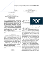 Designing Controller by State Space Techniques Using Reduced Order Model Algorithm