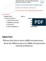 Interfacing The Led Using 8086 Microprocessor