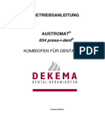 Manual AUSTROMAT 654 Press-i-Dent DEKEMA Germana