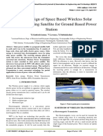 Prototype Design of Space Based Wireless Solar Power Transmitting Satellite For Ground Based Power Station