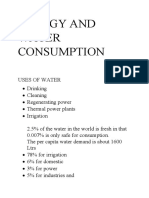 Energy and Water Consumption