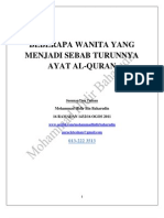 Beberapa Wanita Yang Menjadi Sebab Turunnya Ayat Al-Quran - Mohammad Hidir Baharudin