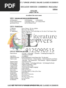 Uphesc English Syllabus