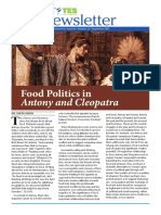 Food Politics in Antony and Cleopatra