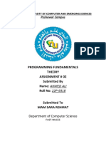 NUCES Peshawar Programming Fundamentals Assignment 02