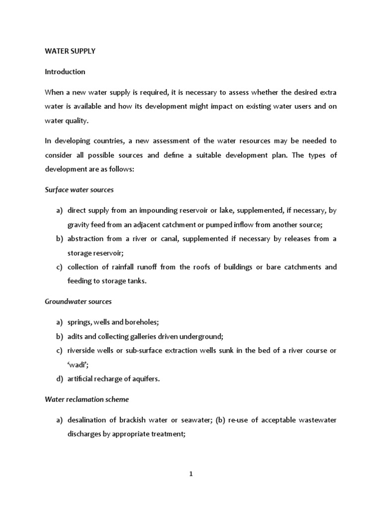 Water Wastewater Engineering I Cec 304 Lecture Notes Download Free