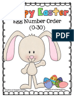 Easter Number Order Activity 0 30