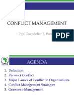 CONFLICT MANAGEMENT STRATEGIES 1 A