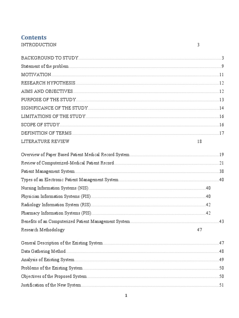 Medical Management System Docx PDF Medical Record Electronic