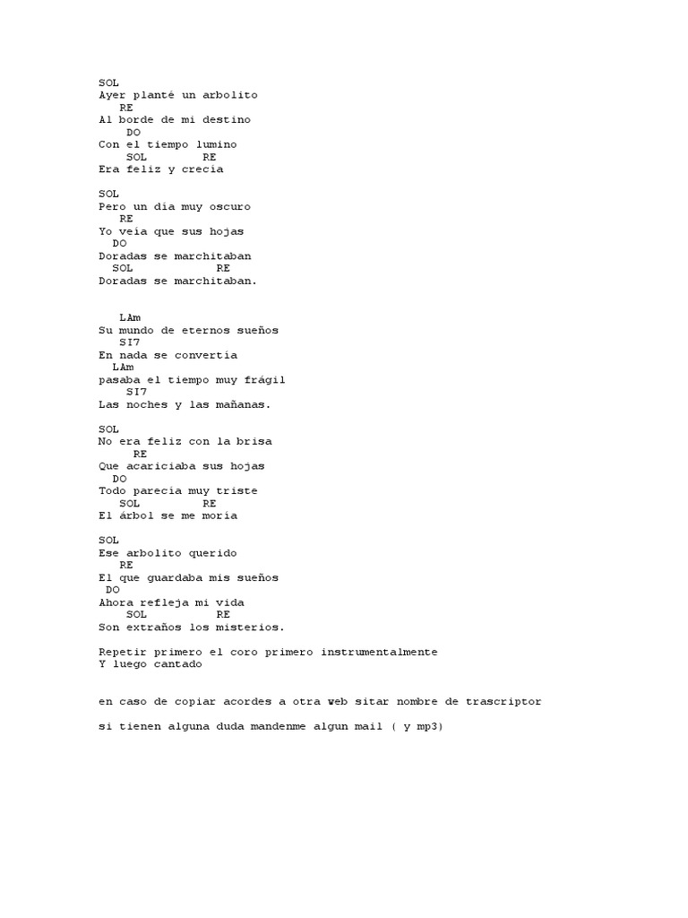 Letras y acordes de 