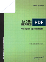 Urbinati, Nadia (2017) - La Democracia Representativa. Principios y Genealogía