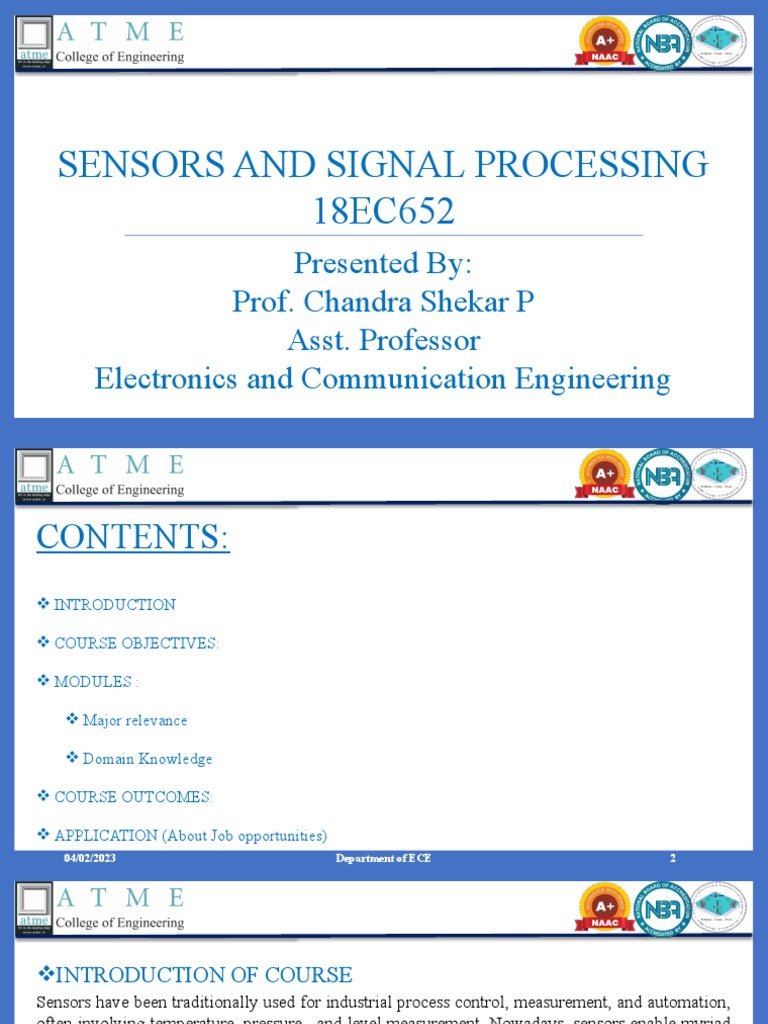 Free Course on Electronic Sensors | PDF | Electronic Engineering ...