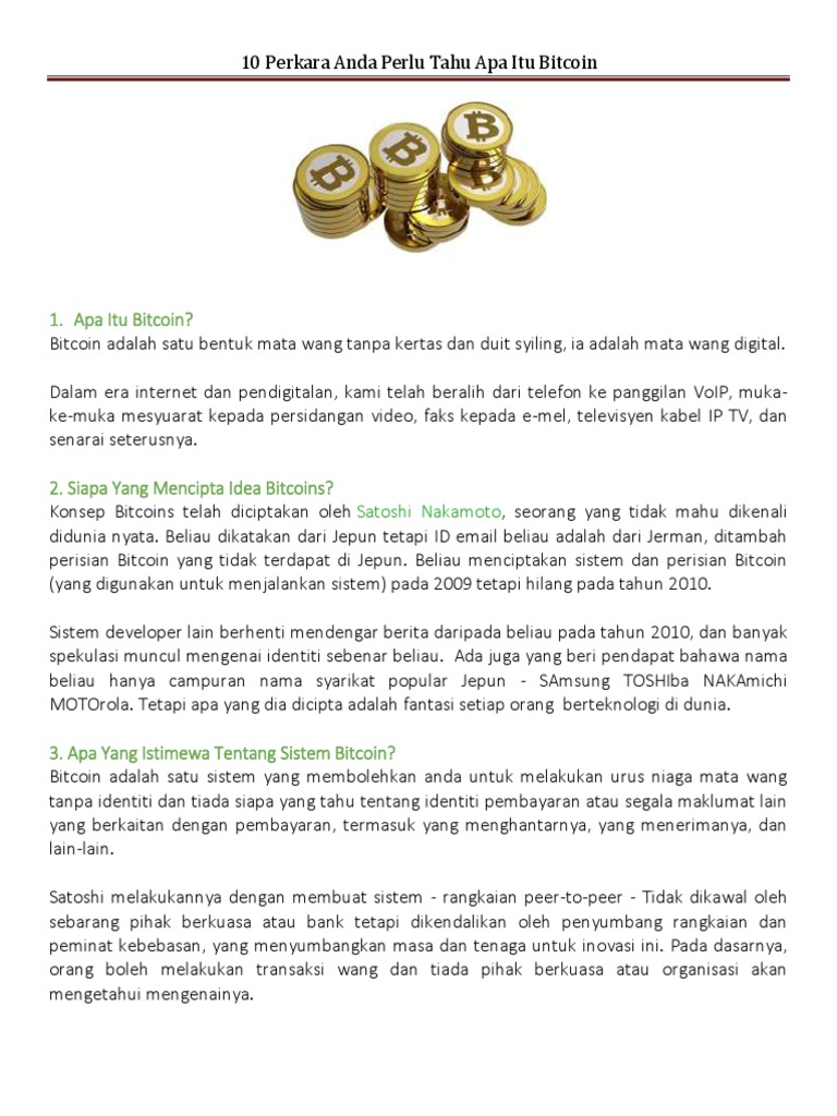Apa Itu Bitcoin | PDF | Komputer